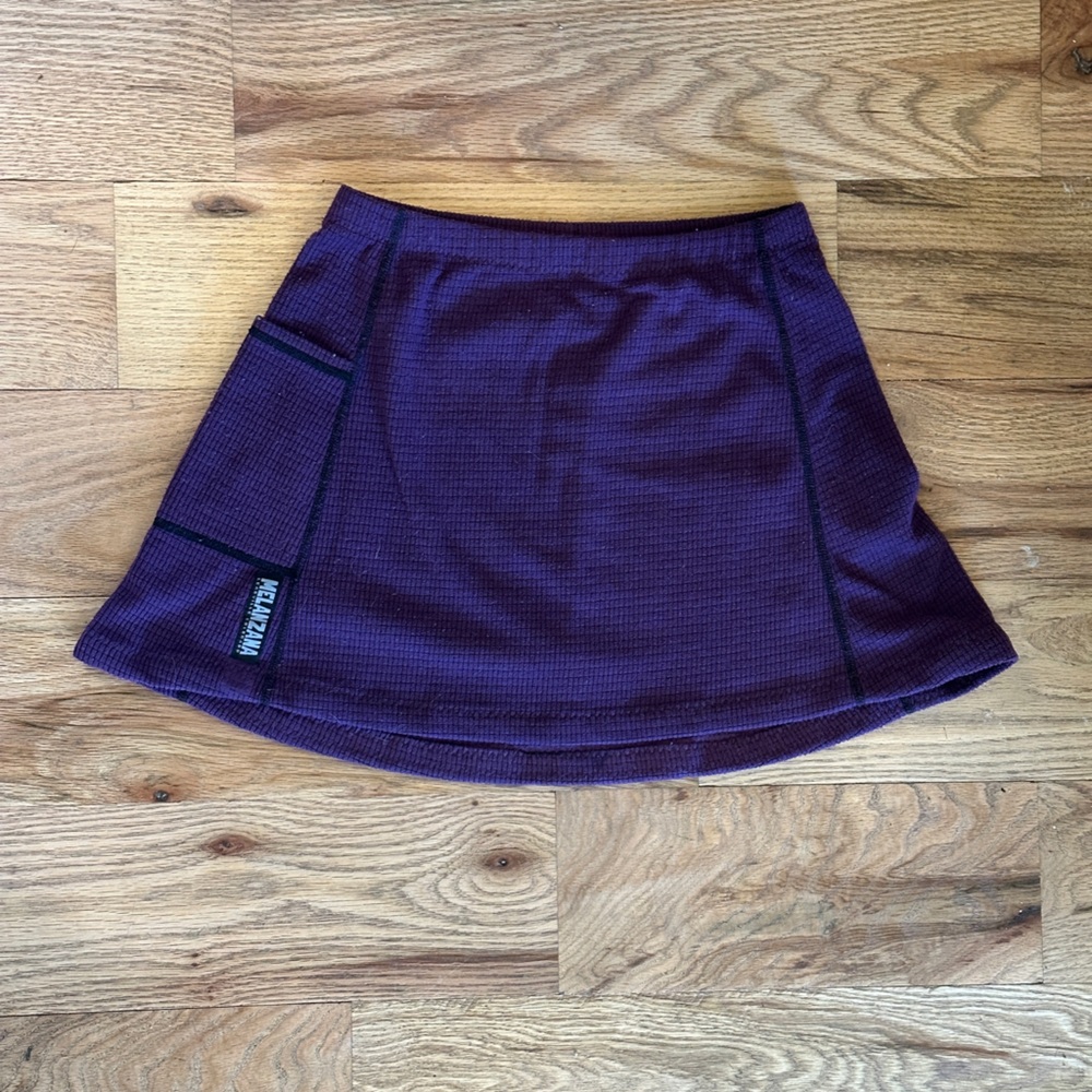 Melanzana micro grid skirt